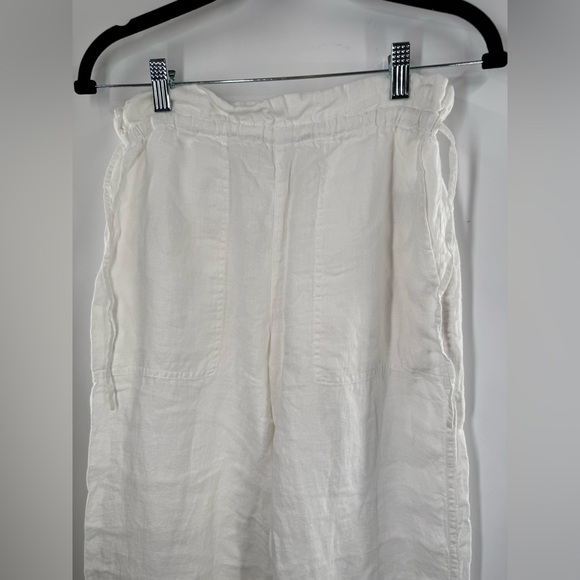 EUC Club Monaco Linen Side Tie Pants - Picture 6 of 9